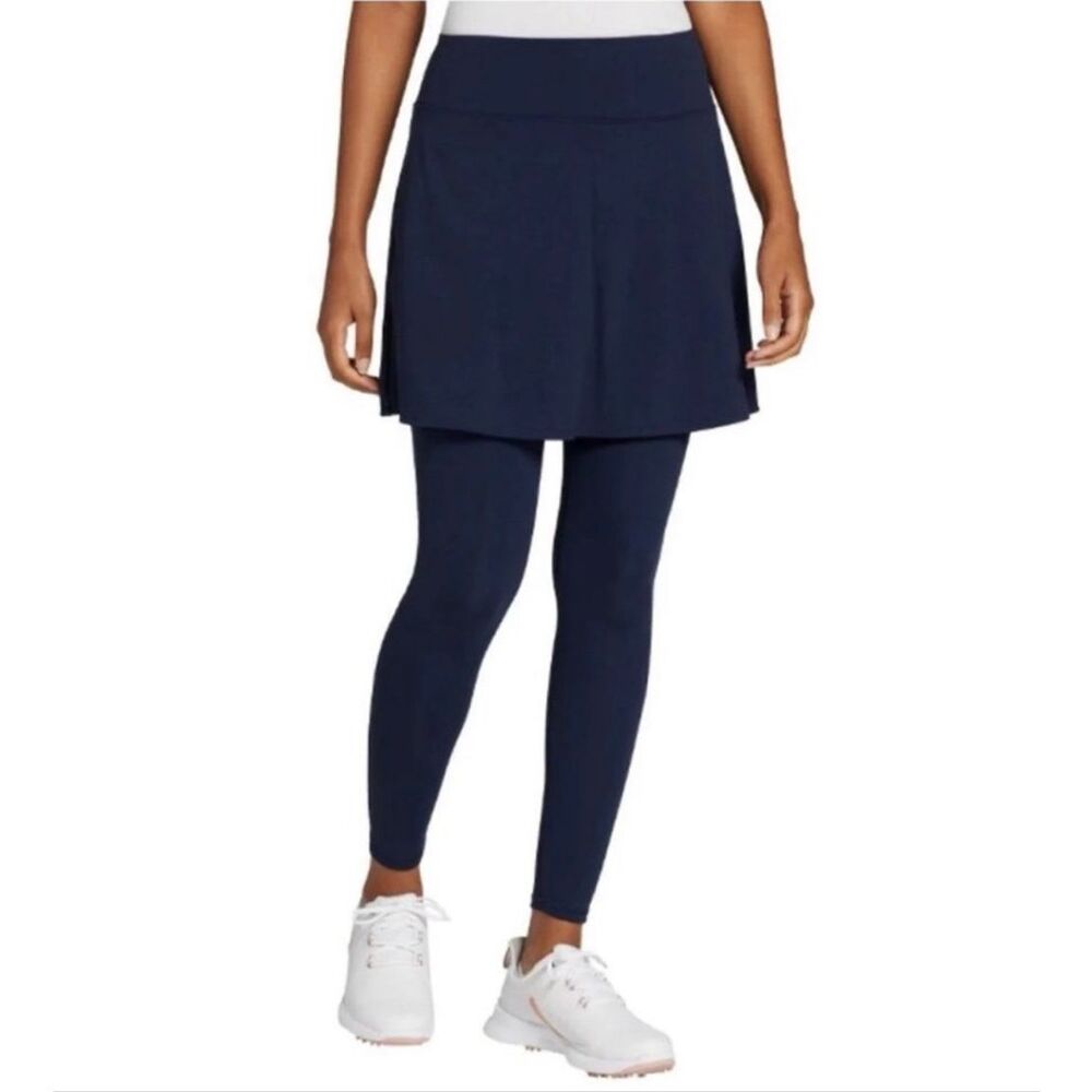 Walter Hagen Performance Athletic Golf Skeggings Skirt Legging Dark Navy Blue Sm